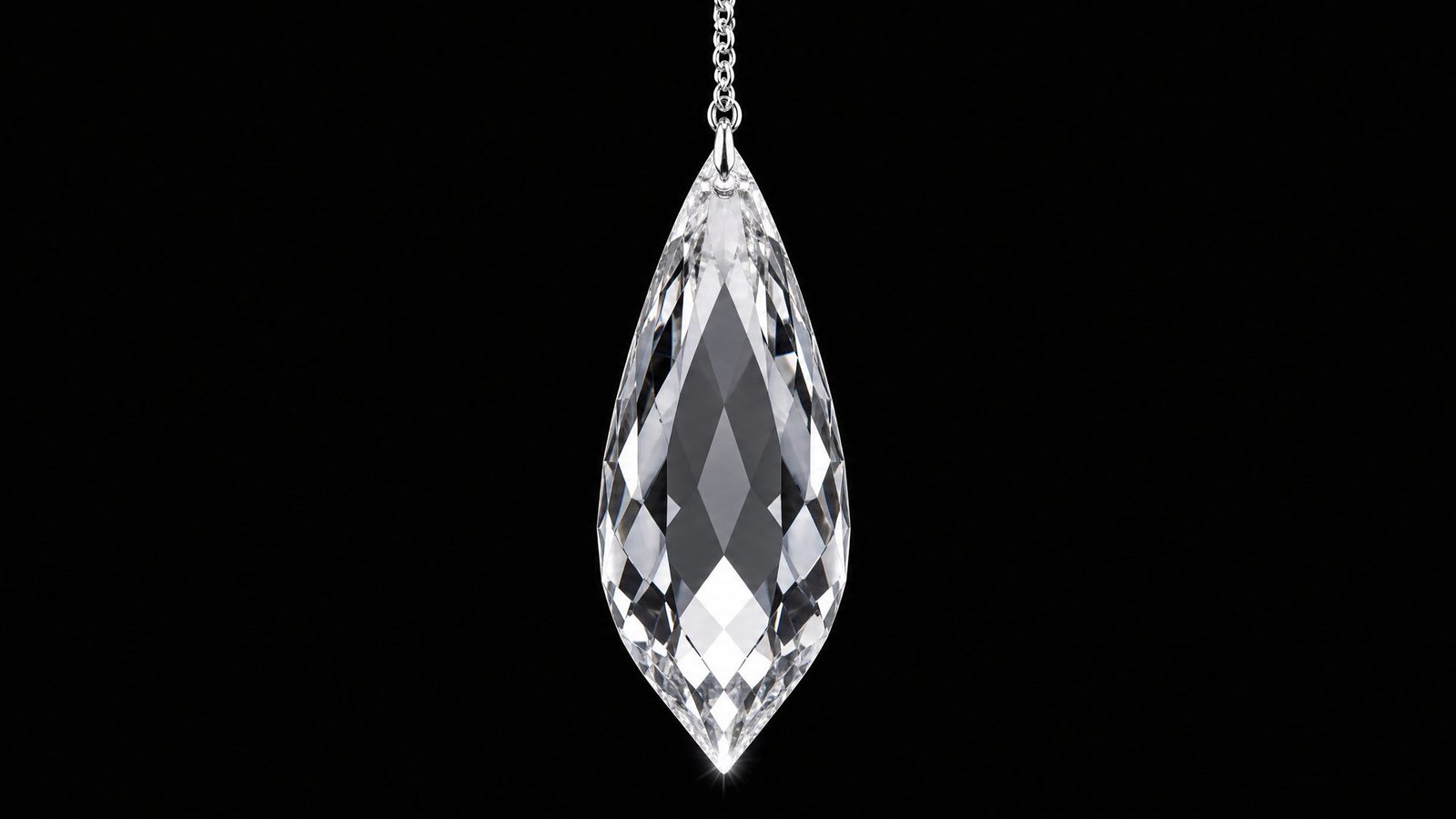 Render conceitual (IA) — corte Drop / Pearshape